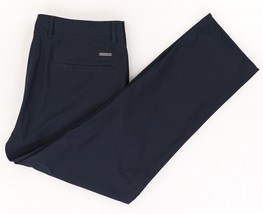 Twillory Performance Pants Mens 36 X 28 Blue Houndstooth Tailored Fit Chino - $37.39