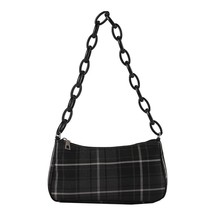 Women&#39;s Bag Trend 2021 Plaid Print Female Shopper Bag Tote Purses Small Handbag  - £89.23 GBP