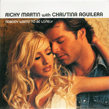Ricky Martin With Christina Aguilera - Nobody Wants To Be Lonely (CD, Single, Lt - £1.03 GBP