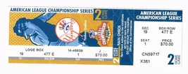 2002 ALCS American League Championship Series Yankees PHANTOM Season Ticket HG2 - £7.67 GBP