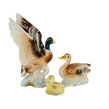 Vintage Bone China Japan Duck Family Mallard Duckling Miniature Figurine... - £18.46 GBP