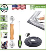 3-in-1 Screen Repair Kit with Steel Roller, Hook &amp; 32ft Spline - DIY Ess... - $23.90 CAD