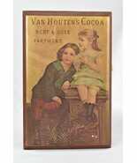 Vintage Van Houtens Cocoa &quot;Best &amp; Goes Farthest&quot; Wood Plaque Wall Art 10... - $101.81 CAD