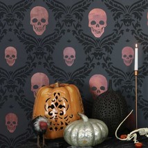 Skull Stencil #3 - Perfect Halloween Design For a DIY Spooky Project - Skull Wal - $9.19