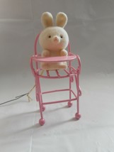 AVON GIFT Collection Spring Bunny Pink High Chair Easter Ornament Miniat... - £4.88 GBP