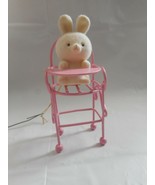AVON GIFT Collection Spring Bunny Pink High Chair Easter Ornament Miniature Toy - $6.25