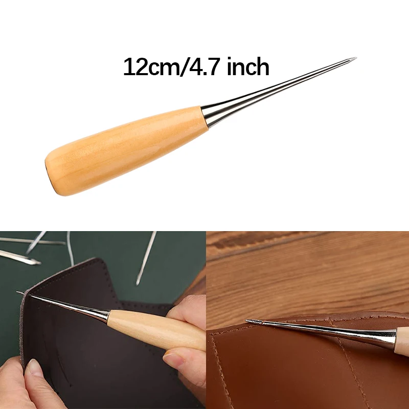Sporting Leather Craft Sewing Kit Waxed Thread Hand Quilting Needles Sewing Awl  - £18.44 GBP