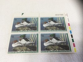 1994 US Federal Duck Stamps RW61 Red-Breasted Mergansers Plate Block Of ... - £40.48 GBP