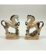 Vintage Ceramic Prancing Horses Statue Figurines Set of 2 - $363.13 MXN