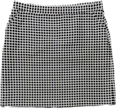 Brooks Brothers 346 Skirt 14P Petite Black White Geometric Pencil Pockets - £18.69 GBP