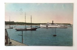 In The Harbor Vineyard Haven Massachusetts Boats And Ships Ocean View PC 1941 - $6.00