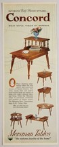 1959 Print Ad Concord Solid Maple Tables Mersman Bros. Corp Celina,Ohio - $18.24