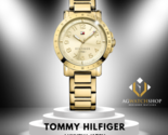 TOMMY HILFIGER Champagnerfarbenes Zifferblatt Goldfarbene Damenuhr aus... - $119.89
