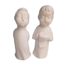 Vtg Schmid Bros SB Singing Angels Bisque Porcelain Figurines Japan Christmas 4&quot; - £8.98 GBP