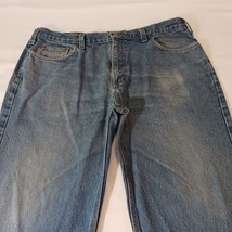 Carhartt Men's Blue Denim Jeans Measured Size 39×29 image 7