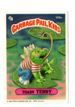 1986 Topps Garbage Pail Kids Toady Terry #109a Series 3 Sticker Card GPK EX - $1.95