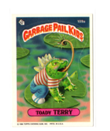 1986 Topps Garbage Pail Kids Toady Terry #109a Series 3 Sticker Card GPK EX - £1.47 GBP