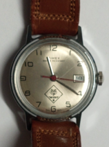 Timex Cub Scout Wrist Watch w/ Leather Kreisler Band Vintage c1970s *Works* - £102.21 GBP