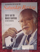 Saturday Review November 8 1969 William L Shirer Gus Tyler - £8.34 GBP