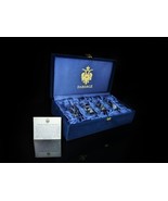 Faberge  Shot Glasses Clear Crystal NIB - £387.90 GBP
