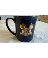 2021 WALT DISNEYLAND PARKS 50TH ANNIVERSARY BLUE COFFEE CUP MUG - $24.93 CAD