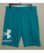 Under Armour Rival Fic Big Logo Mens 2XL XXL Fleece Cargo Sweat Shorts G... - £31.12 GBP