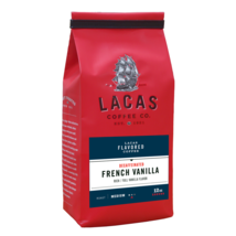 Lacas Coffee Company Flavored Coffee French Vanilla Decaffeinated Ground 12oz - £13.02 GBP