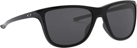 Oakley Reverie Sunglasses OO9362-0155 Polished Black Frame W/ Grey Lens - £54.43 GBP