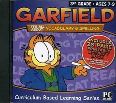 Garfield Software/Workbook: It&#39;s All About Spelling and Vocabulary 3rd Grade - £15.56 GBP