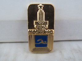 Vintage Moscow Olympic Pin - Swimming 1980 Summer Games - Stamped Pin - $15.00