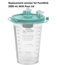 Replacement PureWick Urine Bottle 2000cc collection canister with Lid Fi... - $23.02