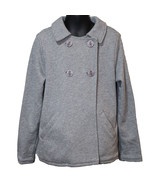 Lands End Uniform Girls&#39; Small (7/8) Peacoat Coat, Pewter Heather Gray - £15.68 GBP