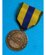 U.S. NAVY, MEXICAN CAMPAIGN SERVICE MEDAL, NUMBERED 10525, FULL WRAP BROOCH - $175.00