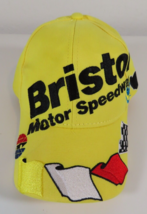 Bristol Motor Speedway Big Wrap Logo Snapback Hat Cap Men NASCAR Yellow - £17.84 GBP