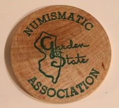 Vintage Garden State Wooden Nickel Cherry Hill New Jersey 1979 - $6.92