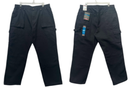 Dickies Men&#39;s Duck Logger Work Pants Black Relaxed Fit 42X32 NWT - £19.51 GBP