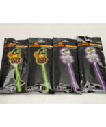 Happy Halloween Glow Wand Light Stick with 2Pk Witch &amp; 2Pk Mummy Topper ... - $15.11 CAD