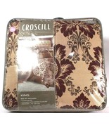 Croscill Esmeralda Bordeaux King Bet Set Includes Comforter 2 Shams Bed ... - $544.33 CAD