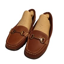 Vtg Thom McAn Brown Gavyn Leather Loafers Slip-On Decorative Buckle Size 9W READ - £10.11 GBP