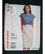 Easy Sewing Pattern Top Skirt  Size 8-12 McCall&#39;s Stitch n Save 4785 Uncut - $165.85 MXN