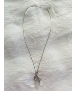 Faux Opal necklace with dolphin charm and clasp. - $15.00