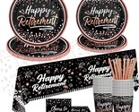 Happy Retirement Party Decorations Women - (Total 121Pcs) Rose Gold Reti... - $49.99