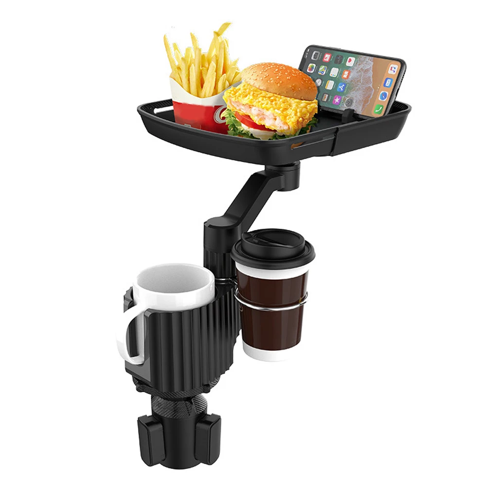 VODOOL Multifunctional Car Cup Holder with 360 Swivel Adjustable Food Eating T - £26.97 GBP