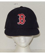 Boston Red Sox MLB Baseball Fitted Hat Cap New era black Red 7 3/8 - $20.17 CAD