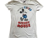 Old Navy Womens Size XS White Tee  Mickey Mouse Now in Color Short Sleev... - $7.92