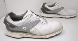 FootJoy Pro SL Golf Shoes BOA White Grey 53817 Mens Size 9 M - $39.59