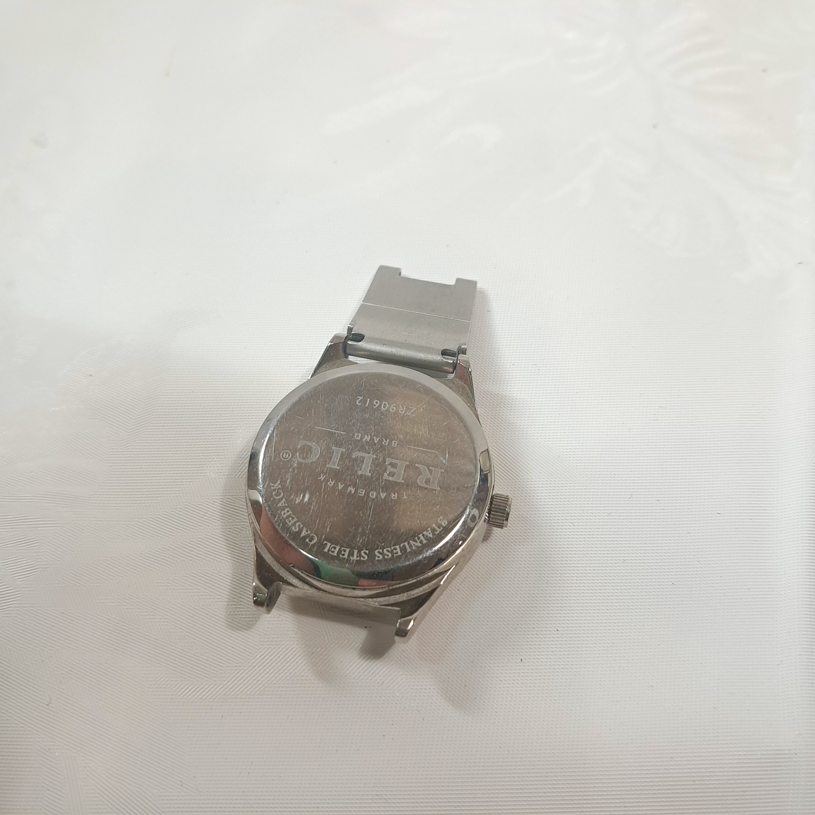 Relic green watch face ZR90612 stainless steel analog digital Y2k ONLY FOR PARTS Item image 4