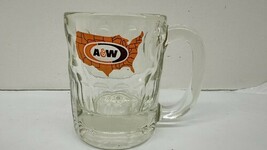 Vintage A&amp;W Root Beer Glass Mug with United States Map Logo 4.5&quot;T - $238.10 MXN