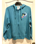 Disney Parks Hoodie Womens 1X Blue Joey Chou Mickey Stitch Dumbo Tiki Fu... - £45.09 GBP