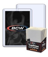 Pack of 25 BCW 3 x 4 x 1.5mm 50pt Thick Card Topload Holders - £9.91 GBP